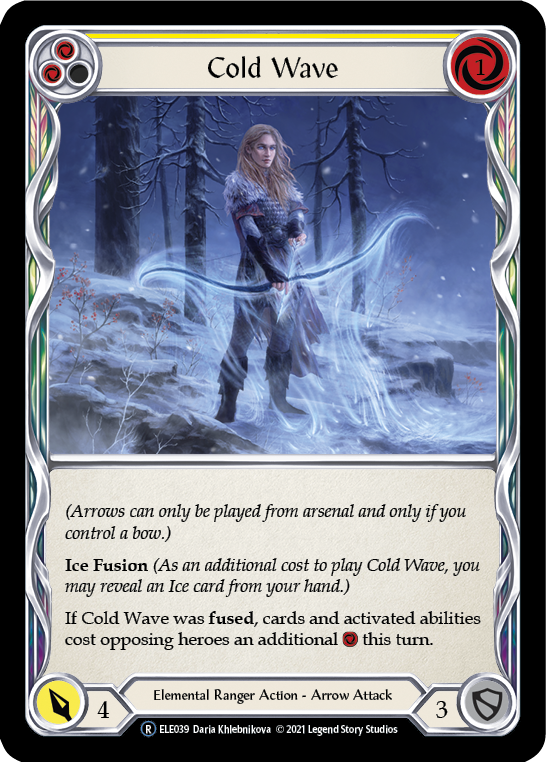 Cold Wave (Yellow) [U-ELE039] (Tales of Aria Unlimited)  Unlimited Rainbow Foil on Sale