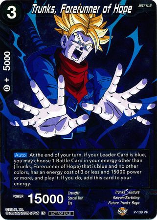 Trunks, Forerunner of Hope (P-139) [Promotion Cards] Hot on Sale