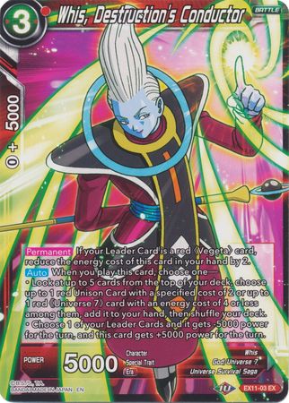 Whis, Destruction s Conductor (EX11-03) [Universe 7 Unison] Cheap