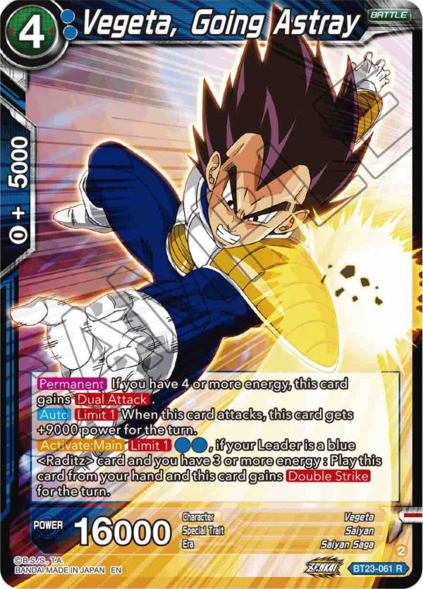 Vegeta, Going Astray (BT23-061) [Perfect Combination] Hot on Sale